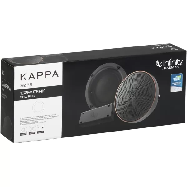 Infinity KAPPA203S 2"  Silk Dome Midrange with Bandpass Crossover