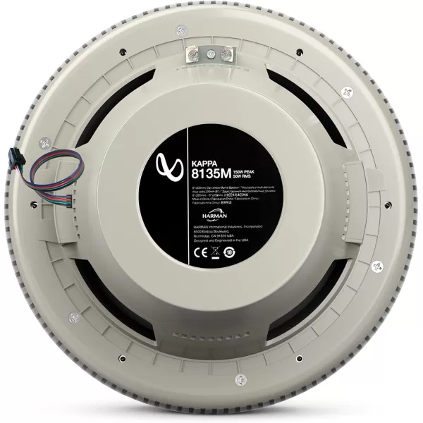 Infinity KAPPA8135MAM - Kappa Marine KAPPA8135M Titanium 8" Premium 3-Way RGB LED Convertible Speakers