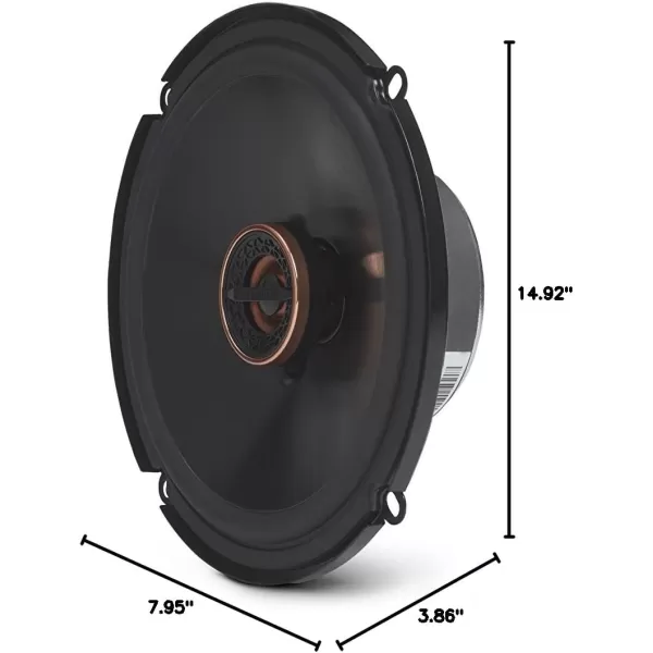 Infinity REF-6532EX Reference 6.5 Inch Two-Way Coaxial Shallow Mount Car Audio Speakers