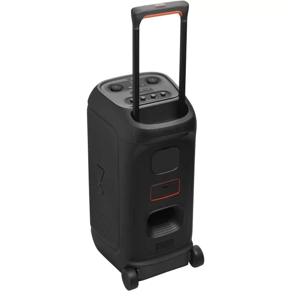 JBL PartyBox Stage 320 - Portable Party Speaker with Telescopic Handle &amp; Wide, Sturdy Wheels, Powerful JBL Pro Sound, Futuristic lightshow, Up to 18 Hours of Play time, Splash Proof 