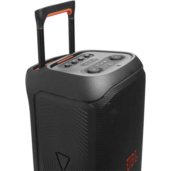 JBL PartyBox Stage 320 - Portable Party Speaker with Telescopic Handle &amp; Wide, Sturdy Wheels, Powerful JBL Pro Sound, Futuristic lightshow, Up to 18 Hours of Play time, Splash Proof 