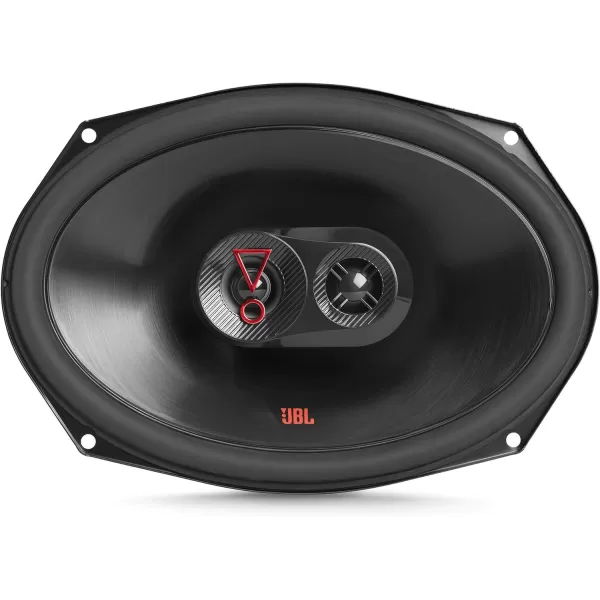 JBL Stage 39637F - 6” x 9” Three-way car audio speaker, No Grill, Black