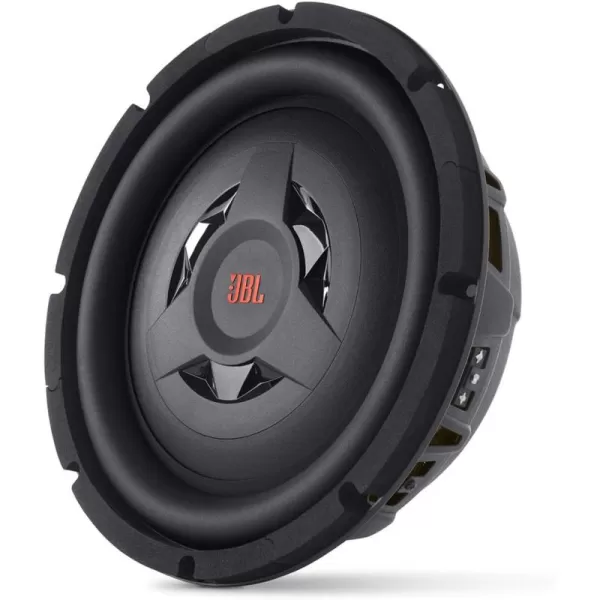 JBL Club WS1000 - 10” shallow mount subwoofer w/SSI™  switch from 2 to 4 ohm, Black
