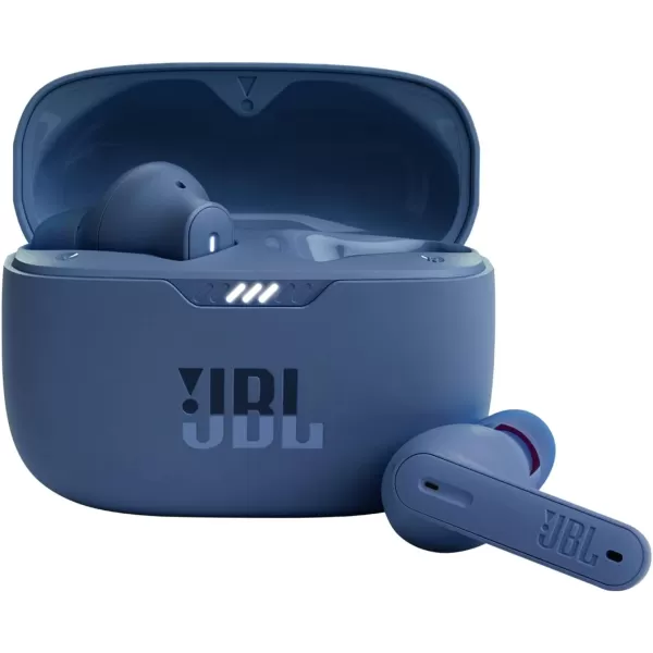 imageJBL Tune 230NC TWS  True Wireless InEar Headphones Active Noise Cancelling with Smart Ambient JBL Pure Bass Sound 4 mics for perfect voice calls IPX4 40Hrs of battery life WhiteBlue