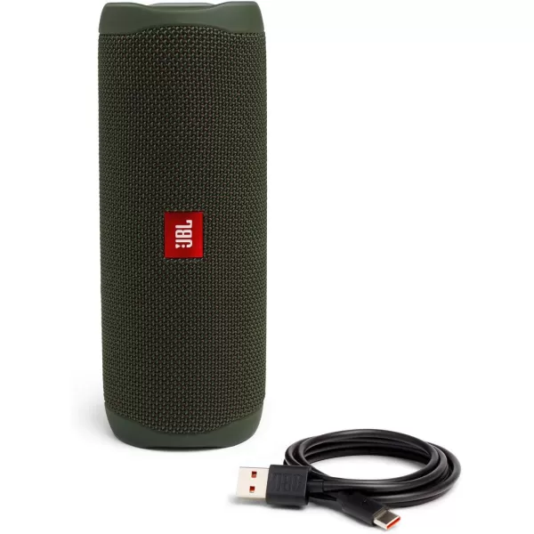 imageJBL FLIP 5 Waterproof Portable Bluetooth Speaker Blue 36 x 36 x 85Green