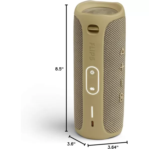 imageJBL FLIP 5 Waterproof Portable Bluetooth Speaker Blue 36 x 36 x 85Sand