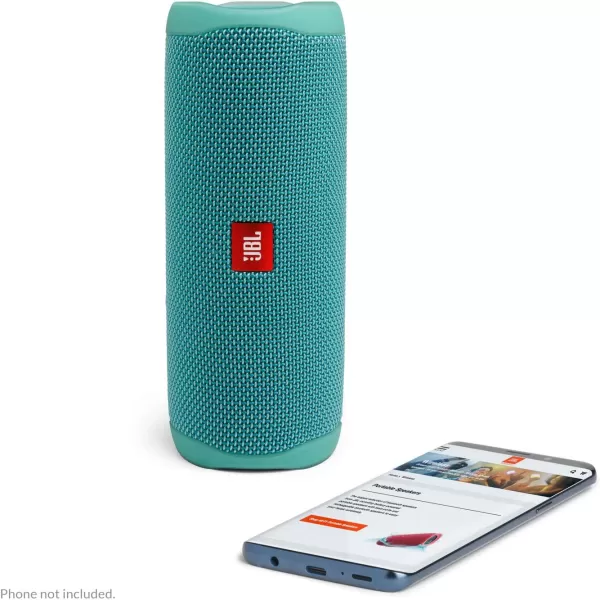 imageJBL FLIP 5 Waterproof Portable Bluetooth Speaker Blue 36 x 36 x 85Teal