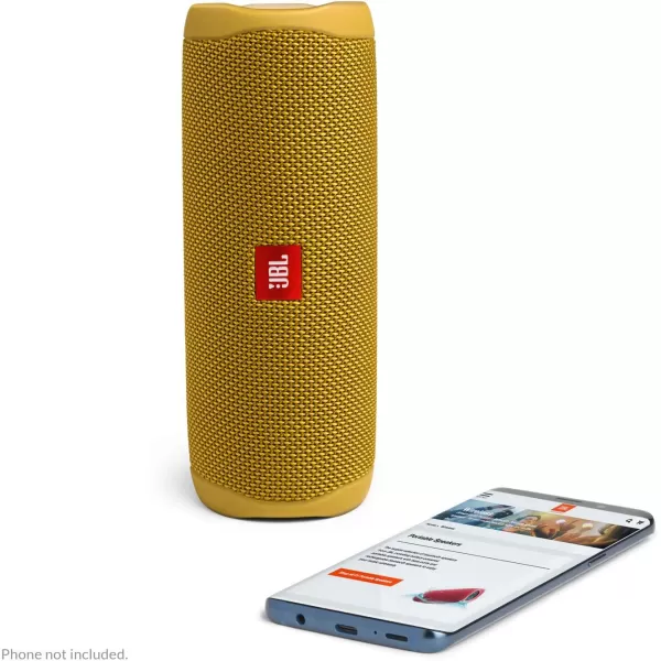 imageJBL FLIP 5 Waterproof Portable Bluetooth Speaker Blue 36 x 36 x 85Yellow