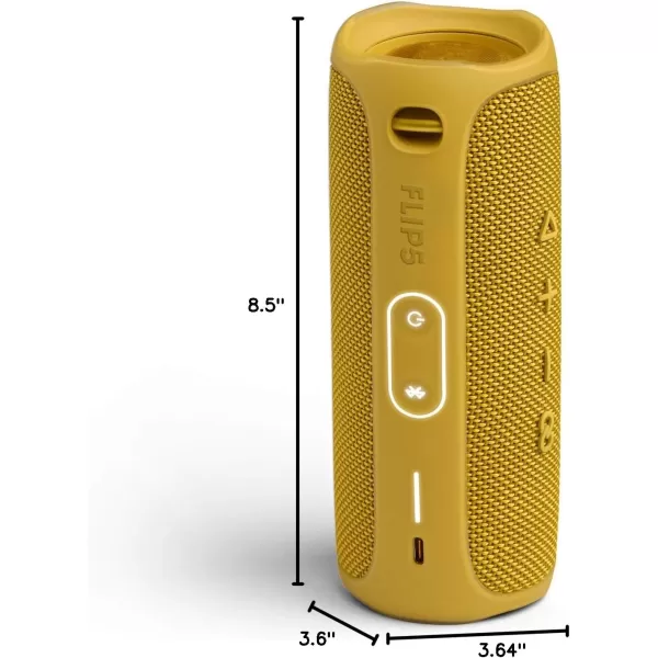 imageJBL FLIP 5 Waterproof Portable Bluetooth Speaker Blue 36 x 36 x 85Yellow