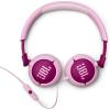 imageJBL Junior 320  Wired onEar Kids Headphones Safe Sound amplt85dB Builtin mic Fit for Kids and Customizable with Included Stickers PurplePurple