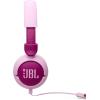 imageJBL Junior 320  Wired onEar Kids Headphones Safe Sound amplt85dB Builtin mic Fit for Kids and Customizable with Included Stickers PurplePurple