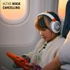 imageJBL Junior 470NC  Wireless OverEar Noise Cancelling Kids Headphones Safe Sound amplt85dB Fit for Kids Parental Control with Customizable Volume ampamp Playtime and 50Hr Battery Life White