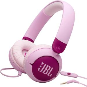 imageJBL Junior 320  Wired onEar Kids Headphones Safe Sound amplt85dB Builtin mic Fit for Kids and Customizable with Included Stickers PurplePurple