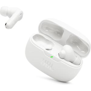 imageJBL Vibe Beam 2  True Wireless Noise Cancelling Earbuds Pure Bass Sound ampamp Smart Ambient Technology 4mics for Crisp Clear Calls up to 40Hrs of Playback IP54 Dust ampamp Water Resistant WhiteWhite
