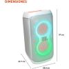 imageJBL PartyBox Club 120  Portable Party Speaker with Foldable Handle Powerful JBL Pro Sound Futuristic lightshow Up to 12 Hours of Play time Splash Proof Dual Mic ampamp Guitar Inputs WhiteWhite