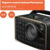 imageJBL Authentics 200  Retro Style Smart Home Speaker with Built in WiFi Bluetooth and Voice Assistants Alexa and Google Assistant MultiRoom Playback Automatic self Tuning WhiteGoldBlackGold
