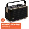 imageJBL Authentics 200  Retro Style Smart Home Speaker with Built in WiFi Bluetooth and Voice Assistants Alexa and Google Assistant MultiRoom Playback Automatic self Tuning WhiteGoldWhiteGold
