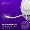 imageJBL Quantum 100M2  Wired OverEar Gaming Headset with omnidirectional Detachable mic with Mute Option and FabricCovered Memory Foam Ear Cushions Compatible with All Platforms WhiteWhite