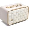 imageJBL Authentics 200  Retro Style Smart Home Speaker with Built in WiFi Bluetooth and Voice Assistants Alexa and Google Assistant MultiRoom Playback Automatic self Tuning WhiteGoldWhiteGold