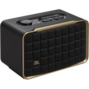 imageJBL Authentics 200  Retro Style Smart Home Speaker with Built in WiFi Bluetooth and Voice Assistants Alexa and Google Assistant MultiRoom Playback Automatic self Tuning WhiteGoldBlackGold