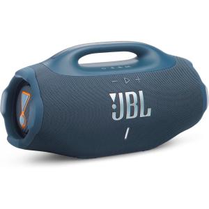 imageJBL Boombox 4  Most Powerful Portable Waterproof Speaker with Massive Pro Sound Up to 34 Hours of Playtime ampamp MultiSpeaker Connection by Auracast BlueBlue