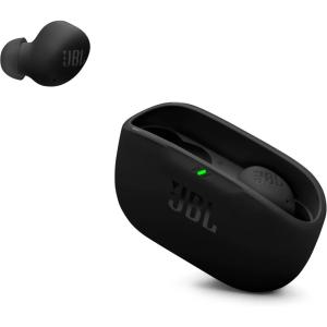 imageJBL Vibe Buds 2  True Wireless Noise Cancelling Earbuds Pure Bass Sound ampamp Smart Ambient Technology 4mics for Crisp Clear Calls up to 40Hrs of Playback IP54 Dust ampamp Water Resistant BlackBlack