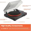 imageJBL Spinner BT  Bluetooth with AptXHD Turntable Components Removable Headshell Aluminum Platter and Belt Drive Moving Magnet Cartridge preInstalled BlackBlack