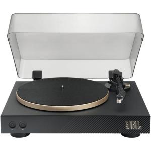 imageJBL Spinner BT  Bluetooth with AptXHD Turntable Components Removable Headshell Aluminum Platter and Belt Drive Moving Magnet Cartridge preInstalled BlackGold