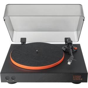 imageJBL Spinner BT  Bluetooth with AptXHD Turntable Components Removable Headshell Aluminum Platter and Belt Drive Moving Magnet Cartridge preInstalled BlackBlack