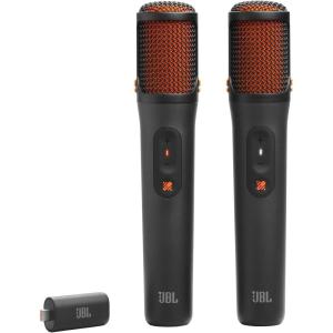 image:imageJBL EasySing Mics  Two Wireless AIPowered Microphones with Realtime Vocal Removal Seamless Connection Plug in and Sing with Clear Crisp Sound for Up to 10 Hours of Singing time Black