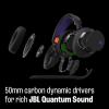 image:imageJBL Quantum 650X  Wireless multiplatform Gaming Headset Customizable Through JBL QuantumENGINE 50mm Carbon Dynamic Drivers Spatial Sound Dual Wireless Connection Replaceable Components Black