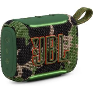 image:imageJBL Go 5  UltraPortable Waterproof amp DropProof Speaker with JBL Legendary Sound amp Ambient Edge Lighting AirTouch Instant Stereo Pairing or Link Multiple Compatible Speakers via Auracast RedSquad