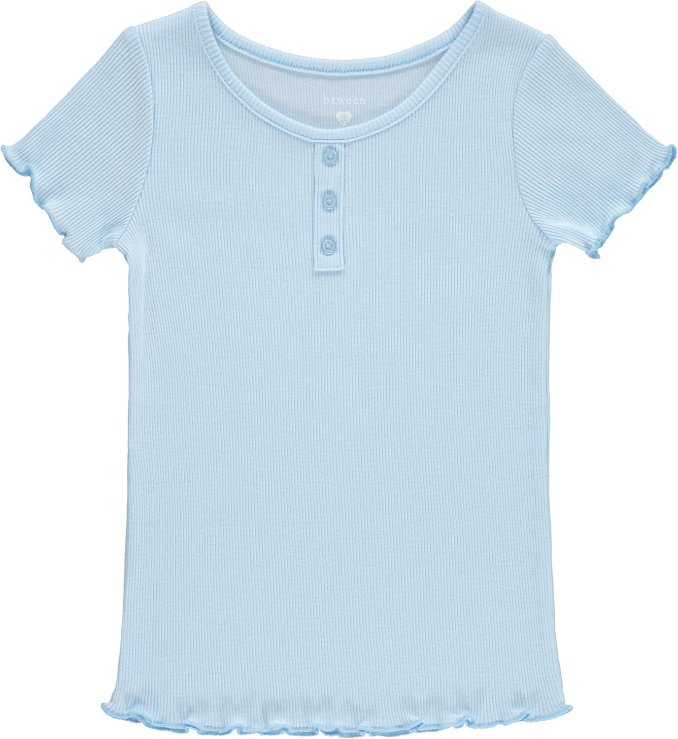 BTween 4-Pack Rib Knit Girls Tops – Short Sleeve Lettuce