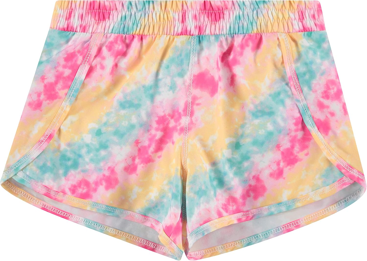 BTween Girls 4-Piece Summer Shorts | Performance Dolphin Shorts | Sports Running Shorts for Kids - Assorted Colors