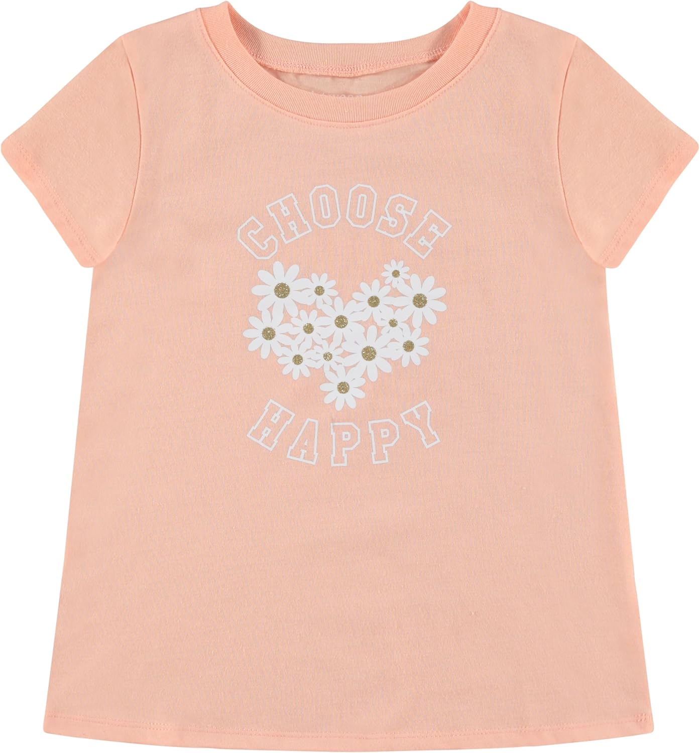 BTween Girls 4-Piece Summer Tops | Fashionable Short Sleeve T-Shirt | Casual Daily Shirt for Kids - Assorted Colors