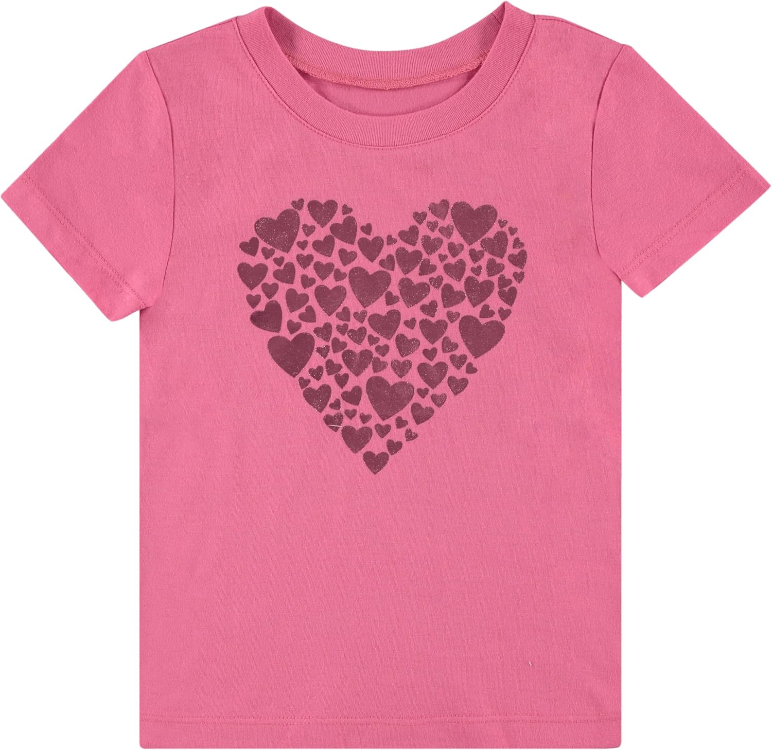 BTween Girls 4-Piece Summer Tops | Fashionable Short Sleeve T-Shirt | Casual Daily Shirt for Kids - Assorted Colors