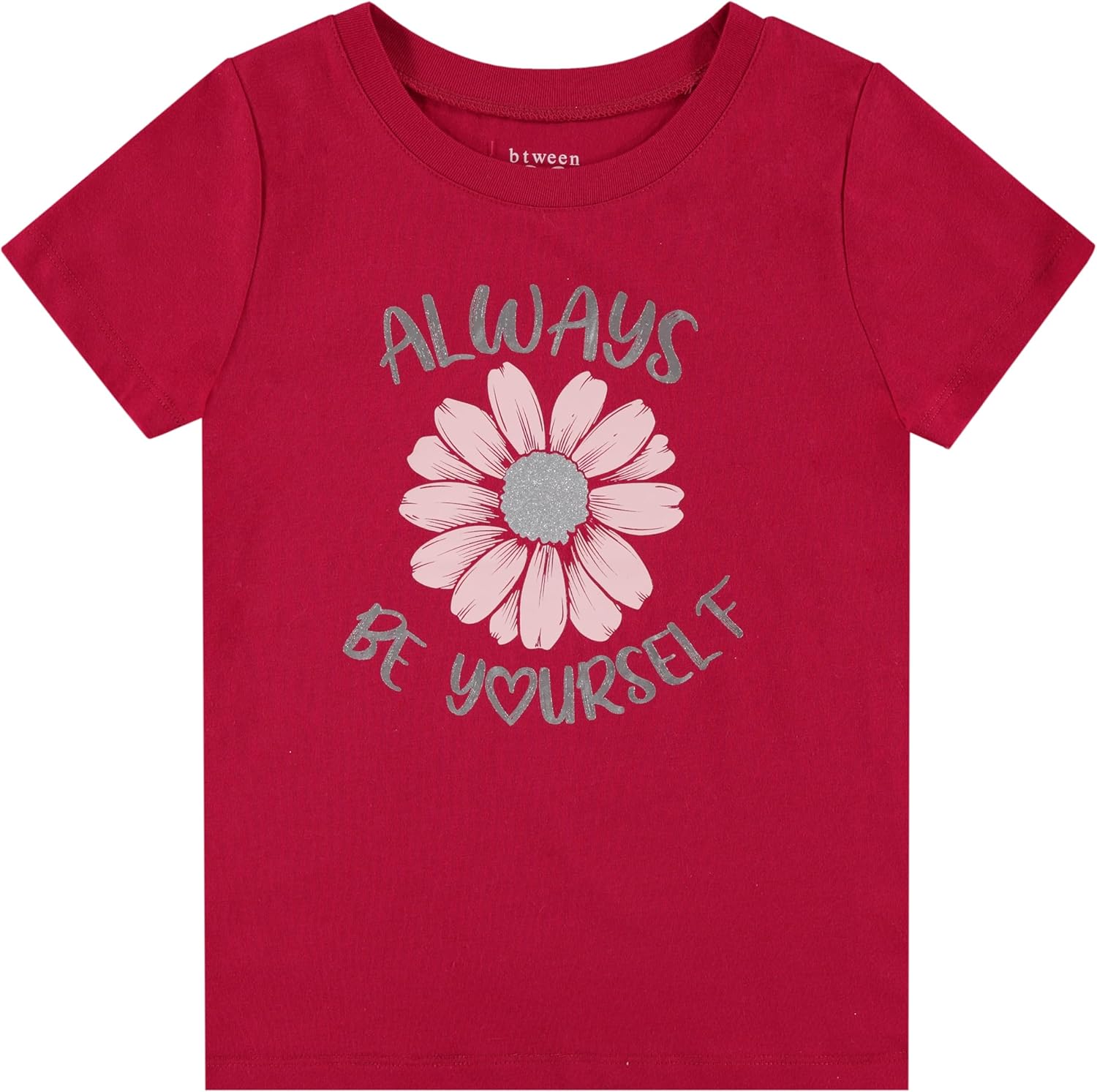 BTween Girls 4-Piece Summer Tops | Fashionable Short Sleeve T-Shirt | Casual Daily Shirt for Kids - Assorted Colors