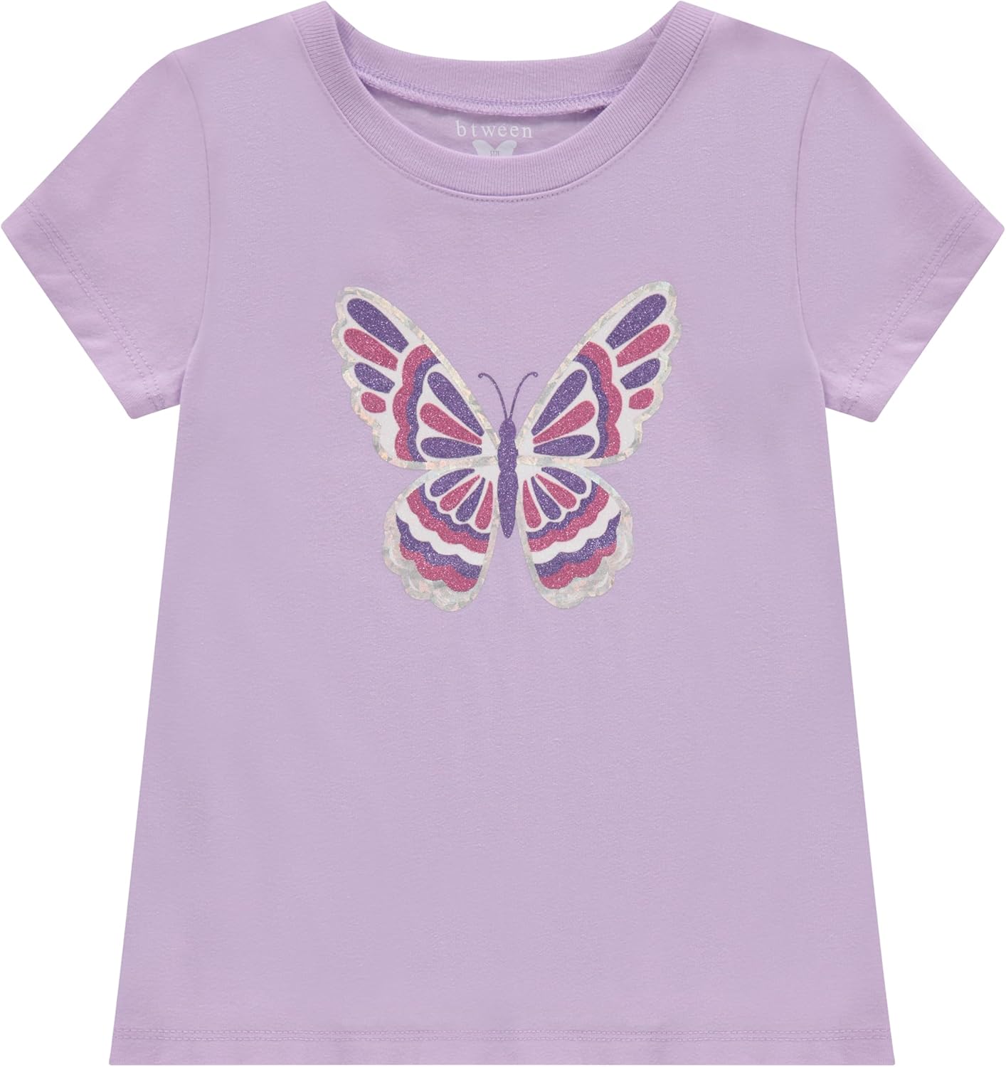 BTween Girls 4-Piece Summer Tops | Fashionable Short Sleeve T-Shirt | Casual Daily Shirt for Kids - Assorted Colors