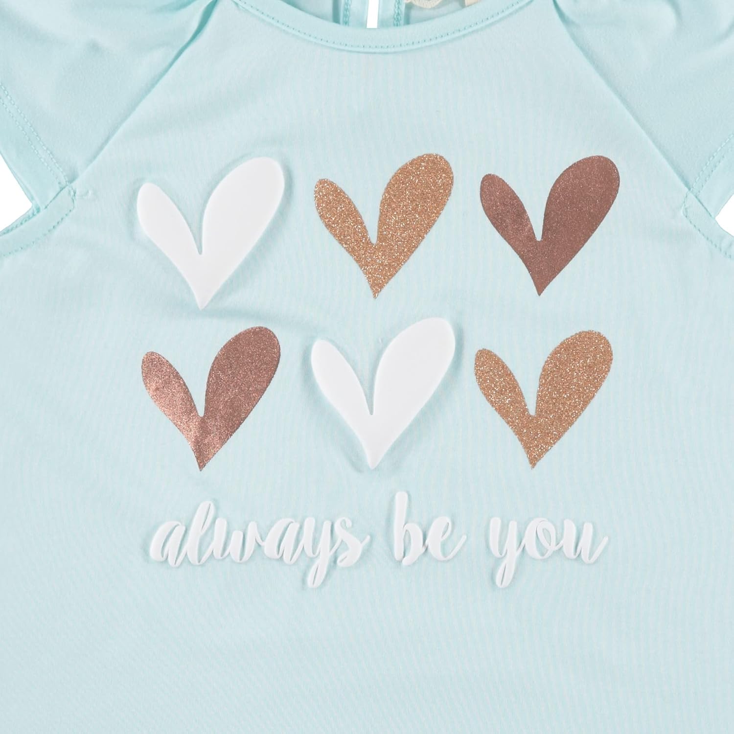 BTween Girls 4pc Fashion Tops, Short Sleeve T-Shirt, Casual Daily Shirt for Kids - Assorted Colors