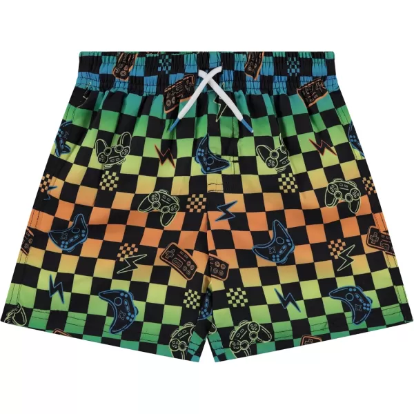 2 or 3-Pack Boys Swim Trunks, Kids Quick Dry Swimming Shorts with Liner - Solid/Printed Swimwear
