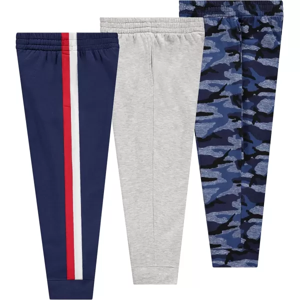 3-Pack Boys Jogger Pants - Soft Sweatpants for School, Sports, and Outdoor Activities