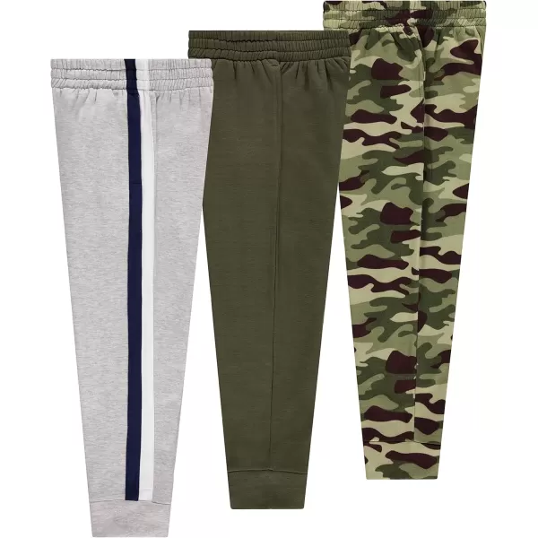 3-Pack Boys Jogger Pants - Soft Sweatpants for School, Sports, and Outdoor Activities