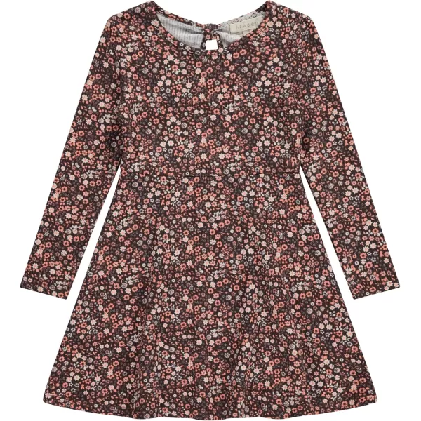 BTween 3-PC Girls Summer Dress Set - Short Sleeve Casual Skater Dresses with Stripe &amp; Floral Print