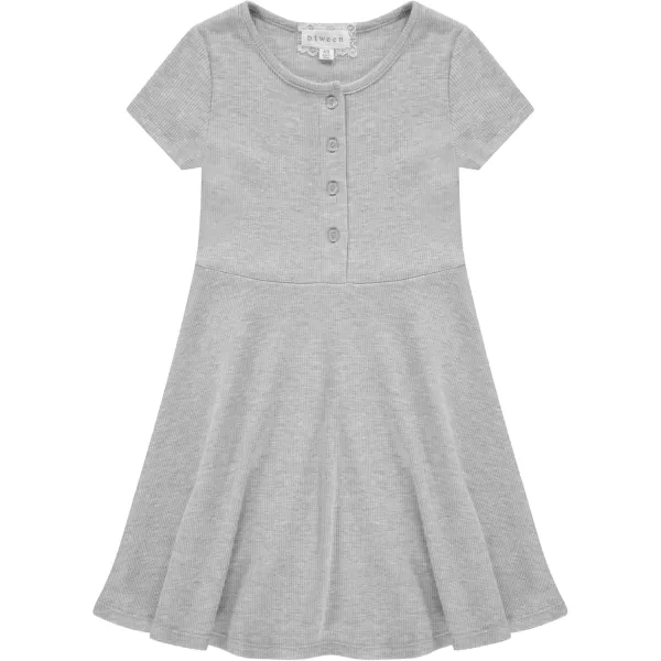 BTween 3-PC Girls Summer Dress Set - Short Sleeve Casual Skater Dresses with Stripe &amp; Floral Print