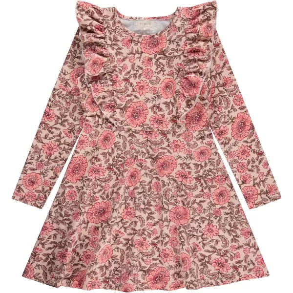 BTween 3-PC Girls Summer Dress Set - Short Sleeve Casual Skater Dresses with Stripe &amp; Floral Print