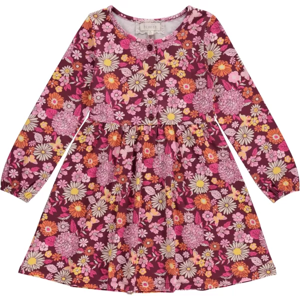 BTween 3-PC Girls Summer Dress Set - Short Sleeve Casual Skater Dresses with Stripe &amp; Floral Print