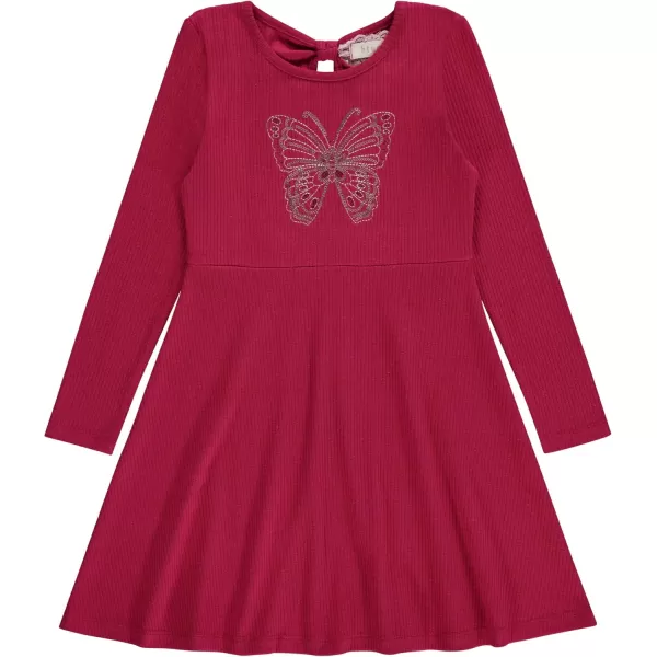 BTween 3-PC Girls Summer Dress Set - Short Sleeve Casual Skater Dresses with Stripe &amp; Floral Print