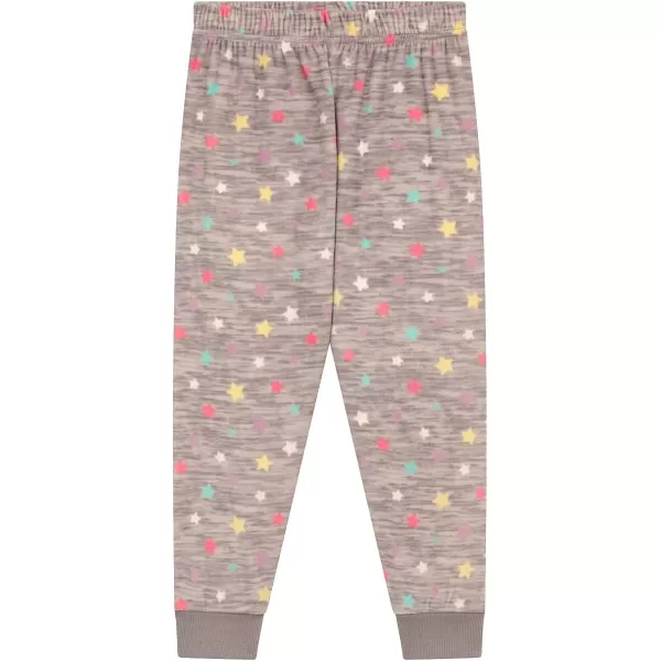 BTween 3-Pack Girls Pajama Pants Soft Fleece and Brushed Jersey Loose Fit Comfortable Lounge Bottoms