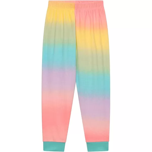 BTween 3-Pack Girls Pajama Pants Soft Fleece and Brushed Jersey Loose Fit Comfortable Lounge Bottoms