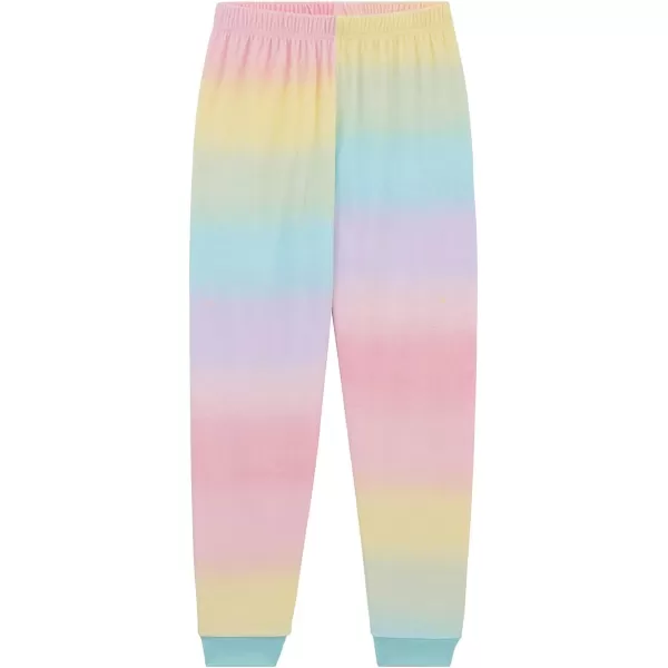 BTween 3-Pack Girls Pajama Pants Soft Fleece and Brushed Jersey Loose Fit Comfortable Lounge Bottoms